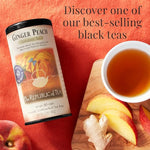 Load image into Gallery viewer, The Republic of Tea Ginger Peach Black Tea, Caffeinated, 50 Count