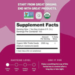 Load image into Gallery viewer, FGO Organic Milk Thistle Tea, 100 Count, Eco-Conscious Herbal Tea Bags, Resealable Bag, Caffeine Free, Packaging May Vary (Pack of 1)