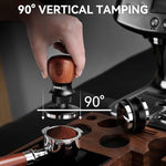 Load image into Gallery viewer, Espresso Tamper 51mm, Coffee Tamper with Spring Loaded Tamper, Adjustable Depth, Stainless Steel Base Espresso Coffee Tamper Fits for All 51mm 52mm Espresso Machine