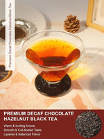 Load image into Gallery viewer, TeeLux Decaf Chocolate Hazelnut Black Tea, Decaffeinated Black Tea Flavored with Natural Chocolate &amp; Hazelnut, Smooth &amp; Full-Bodied, 100 Count