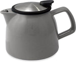 Load image into Gallery viewer, FORLIFE Bell Ceramic Teapot with Basket Infuser 26-Ounce/770ml, Gray