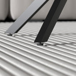 Load image into Gallery viewer, Faux Marble Coffee Table Rectangle Modern 40 Inch Living Room Table with Black Metal Legs Stylish Center Table for Living Room Office