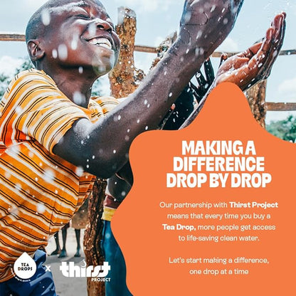 Tea Drops 30 Bulk Pack Organic Pumpkin Spice Bagless Tea - Loose Leaf, Lightly Sweetened, On-The-Go. Plastic-Free - Iced or Hot