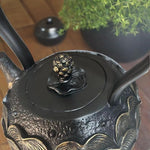 Load image into Gallery viewer, Chinese Retro Tea Kettle Pendant Light Handmade Craft Ceiling Mount 9 Inch for Dining Room Bar Bedroom 3000k