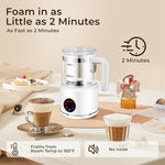 Load image into Gallery viewer, Electric Milk Frother, 6 in 1 Milk Steamer,17oz Automatic Warm and Cold Foam Maker for Coffee,Latte, Cappuccino, Macchiato, Hot Chocolate (White)