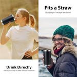 Load image into Gallery viewer, DOMICARE 20oz Stainless Steel Tumbler Bulk with Lid, Double Wall Vacuum Insulated Travel Mug, Powder Coated Coffee Cup, Powder Black, 12 Pack