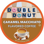 Load image into Gallery viewer, Double Donut Coffee Flavored Coffee Pods, Caramel Macchiato Coffee for Keurig K Cups Machines, Medium Roast in Recyclable Pods, 24 Count