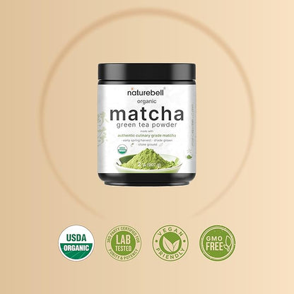 Organic Matcha Green Tea Powder, 2 Pounds | Unsweetened with Zero Sugar, Culinary Grade, Potent Early Harvest, Fine Stone Ground – Vegan, All Purpose, Great for Matcha Latte