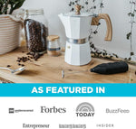 Load image into Gallery viewer, GROSCHE Milano Moka Stovetop Espresso Coffee Maker (3 Cup / 150 ml, White)