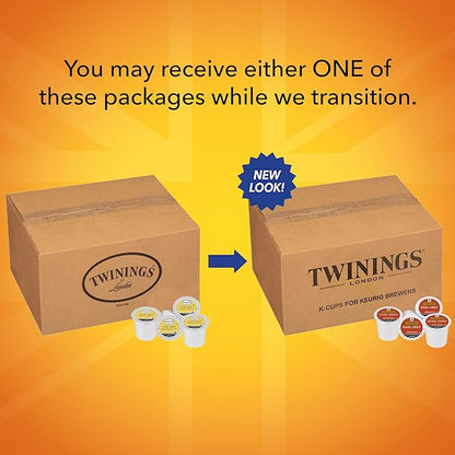Twinings Earl Grey Black Tea K-Cup Pods for Keurig, 56 Count (Pack of 1), Flavoured with Citrus & Bergamot, Caffeinated, Enjoy Hot or Iced