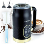 Load image into Gallery viewer, Milk Frother with LED Touchscreen &amp; Temp Display, 4-in-1 Electric Milk Steamer for Hot &amp; Cold Foam, Adjustable Temperature, Silent Frothing, Non-Stick Coating for Coffee, Latte, Hot Chocolate