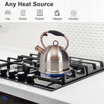 Load image into Gallery viewer, Whistling Stovetop Tea Kettle Food Grade Stainless Steel, Hot Water Fast to Boil for Stove Top-3.0Q