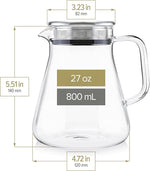 Load image into Gallery viewer, Teabloom One-Touch Tea Maker, 2-in-1 Teapot and Kettle with Stainless Steel Filter Lid for Loose Tea – Stain-free Borosilicate Glass Teapot (27 Oz) – Tea Connoisseur's Choice