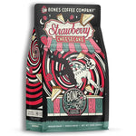 Load image into Gallery viewer, Bones Coffee Company Strawberry Cheesecake Flavored Coffee, Medium Roast Low Acid Arabica Beans Compatible with Auto drip and French Press Coffee Maker, 12 Oz Whole Bean