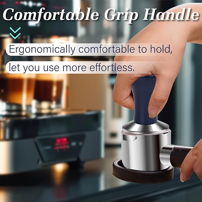 51mm Espresso Tamper, Premium Barista Coffee Tamper, Espresso Hand Tampers For Espresso Machine Accessories， Blue