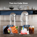 Load image into Gallery viewer, Ice Makers Countertop,26Lbs/24H,9 Cubes in 6 Mins,Portable Ice Maker Machine with Self-Cleaning,2 Sizes of Bullet Ice,Perfect for Home Kitchen(Grey)