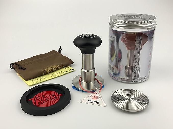 The Force Tamper Automatic Impact Coffee Tamper Adjustable Const Pressure and Autoleveling Extend Set New