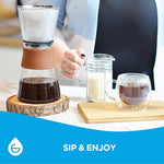 Load image into Gallery viewer, GROSCHE Amsterdam Glass Pour Over Coffee Maker - Single Cup Manual Dripper Brewer w/Removable Glass Top &amp; Permanent Stainless Steel Filter - 27.6 fl oz - Ideal for Home, Camping, &amp; On-the-Go Brewing