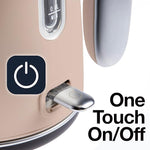 Load image into Gallery viewer, Rae Dunn Electric Hot Water Kettle - Stainless Steel Coffee Maker, Tea Kettle, Swivel Base, With Automatic Shut Off Boil-Dry Protection, Easy Pour Pitcher, 1500 Watt Boiling Power, 1.7 Liters, Blush