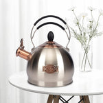 Load image into Gallery viewer, Whistling Tea Kettle Stainless Steel Teapot, Teakettle for Stovetop Induction Stove Top, Fast Boiling Heat Water Tea Pot 2.6 Quart