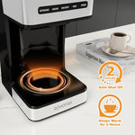 Load image into Gallery viewer, 12-Cup Programmable Coffee Maker, Regular &amp; Strong Brew Drip Coffee Machine, 1-4 Cup and Ice Coffee Setting, 24H Timer, Auto Shut-Off, Keep Warm, Pause &amp; Serve