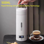 Load image into Gallery viewer, Electric Travel Kettle,500mL Capacity,316 Stainless Steel,with 4 Variable Presets Temperature Control,Digital Display (Kettle+brush)