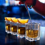 Load image into Gallery viewer, 30 Pack Heavy Base Shot Glasses Set, 2.2 oz Clear Whiskey Glasses, Square Shot Glass Bulk, Small Thick Glass Cups for Vodka Tequila Espresso Liquor, Ideal Supplies for Bar Party