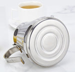 Load image into Gallery viewer, SANQIAHOME 1.2L(40oz) Stainless Steel Hammer Patterned Teapot With Removeable Infuser,Loose leaf cover,Silver
