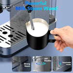 Load image into Gallery viewer, Espresso Machine 20 Bar,Touch Screen Espresso Maker with Steam Milk Frother,Stainless Steel Coffee Machine for Cappuccino Latte Americano Cold Brew,1350W Fast Heat Up System,Silver