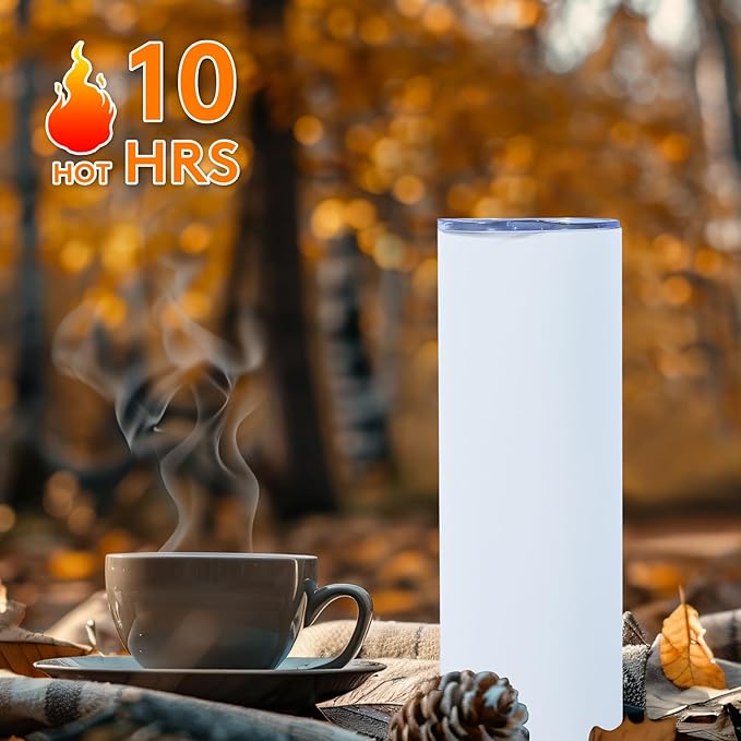 Dongni Skinny Tumbler with Lid 20 oz Stainless Steel Vacuum Insulated Double Wall Travel Coffee Water Tumblers Cup (Mix 16pack)