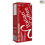 Load image into Gallery viewer, Italian Coffee for Espresso Lovers capsules compatible with Nespresso Original Line machines (Passione Regular, 200 Count (Pack of 1))