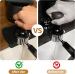 Load image into Gallery viewer, 6 Inch Extra Large Capacity Design Espresso Knock Box Tamping Mat Espresso Machine Accessories Set of 2 with Removable Knock Bar and Anti-Slip Base for Home Office Barista Tools for Bar Shop