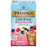 Load image into Gallery viewer, Twinings Mixed Berries Cold Brew Iced Tea Bags, 20 Count (Pack of 1), Unsweetened Flavoured Black Tea, Caffeinated, 20 Teabags