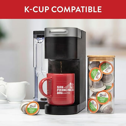 San Francisco Bay Compostable Coffee Pods - Organic Rainforest Blend (12 Ct) K Cup Compatible including Keurig 2.0, Medium Dark Roast