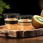 [1000 Pack 1oz Shot Glasses Disposable Cups, Gold Glitter Plastic Shot Glasses for Sauces & Dips, Shot Cups Ideal for Tequila, Whiskey, Wine Tasting, Vodka & Liquor