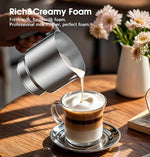 Load image into Gallery viewer, Milk Frother and Steamer, Large Capacity Detachable Electric Milk Frother, Automatic Warm and Cold Foam Maker, Hot Chocolate Maker, BPA Free, Grey