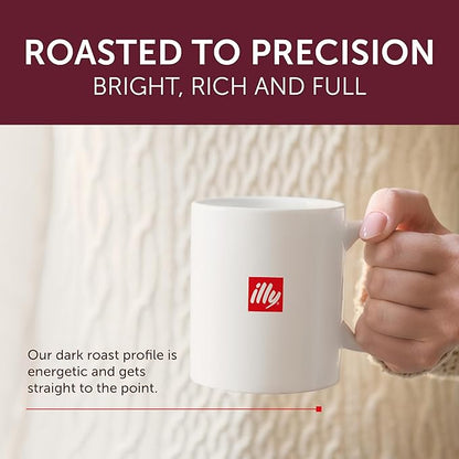 Illy Coffee K-Cups - Compatible Pods for Keurig Coffee Maker - Intenso Dark Roast - Bold & Full of Flavor, Notes of Cocoa & Dried Fruit - 10 Count (Pack of 6)