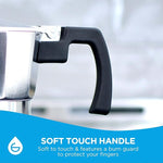 Load image into Gallery viewer, GROSCHE Milano Stovetop Espresso Maker Moka Pot Cuban Coffee Maker Stovetop Coffee Maker Moka Italian Espresso Greca Coffee Maker Brewer Percolator | 9 Espresso Cup, Tuxedo