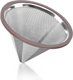 Load image into Gallery viewer, Reusable Metal Coffee Filter with Double-layer Stainless Steel, Coffee Dripper, Compatible with Chemex, Hario V60 emex, Hario and Other Carafes, Paperless Coffee Filter for Sustainable Brewing
