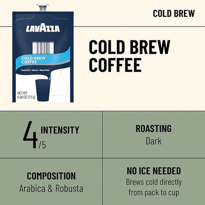 Lavazza Cold Brew Coffee Freshpacks works only with Flavia® Brewers (Case of 80)