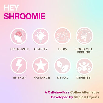 Eleven TLC, Shroomie Master Mind Mushroom Coffee Alternative, 7 Superfoods, Chaga, Reishi + Lion's Mane, Dandy Blend, Energy, Focus, 63 Servings