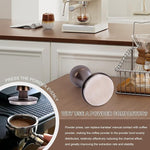 Load image into Gallery viewer, Stainless Steel Coffee Tamper 53.5mm - Heavy Duty Espresso Press for Espresso Machines, Ergonomic Handle &amp; Precision Fit (Barista Kit Essential)