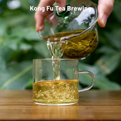 iTeaworld Chinese Green Tea Sampler - 6 Flavors Green tea loose leaf Bag - Chinese Tea With Mediumly Caffeinated, Sugar Free Loose Leaf Tea for Health Come with 20 Tea Bags, 3.5oz