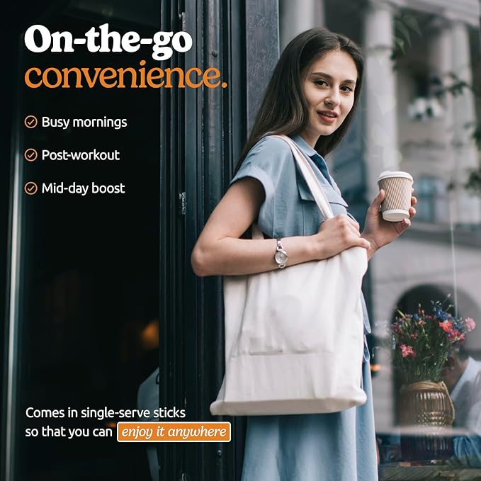 10-in-1 USDA Certified Organic Decaf Mushroom Coffee, Instant Mushroom Coffee Decaf, Brazilian Dark Roast for Better Energy, Focus, Gut Health, 30 Sticks - ShroomDNA