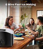 Load image into Gallery viewer, Nugget Ice Maker Countertop, Silonn Chewable Pellet Ice Machine with Self-Cleanin Function, 33lbs/24H Portable Ice Makers for Home Kitchen Officce, Black