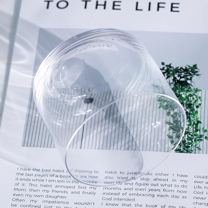 KAMMAK Large Thick Glass Tumbler, 11.12 oz (330 ml) Heavy Duty Cup with Delicate Rim & Stable Base, Seamless Modern Design for Beer, Juice, Iced Coffee & Daily Drinking