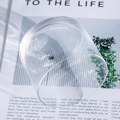 KAMMAK Large Thick Glass Tumbler, 11.12 oz (330 ml) Heavy Duty Cup with Delicate Rim & Stable Base, Seamless Modern Design for Beer, Juice, Iced Coffee & Daily Drinking