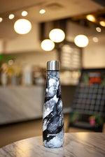 Load image into Gallery viewer, Insulated Water Bottle - On-The-Go Refillable Stainless Steel Water Bottles For Adults, Reusable Thermos Travel Tumbler With Leak-proof Lid For Hot &amp; Cold Beverages (17Oz. Ligth Charcoal)