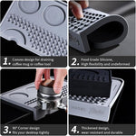 Load image into Gallery viewer, Espresso Tamping Mat for Counter, Ultra Thick Silicone Tamper Mat Coffee Bar Mat,Espresso Mat for Countertops,Fits for Baristas Home Kitchen Bar