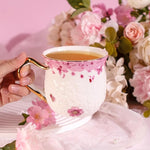 Load image into Gallery viewer, KAMMAK Coffee Mugs Ceramic Espresso Cups 16oz Porcelain Tea Cups Set of 2 Large Cappuccino Mugs with Handle Demitasse Mug for Hot Cocoa, Latte, Breakfast Cereal, Americano (Butterfly)